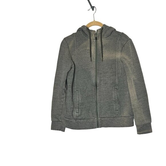 Figs Womens‎ Zip-Up Hoodie With Pockets & Drawstring Hood Greenish Gray XS - Picture 1 of 8